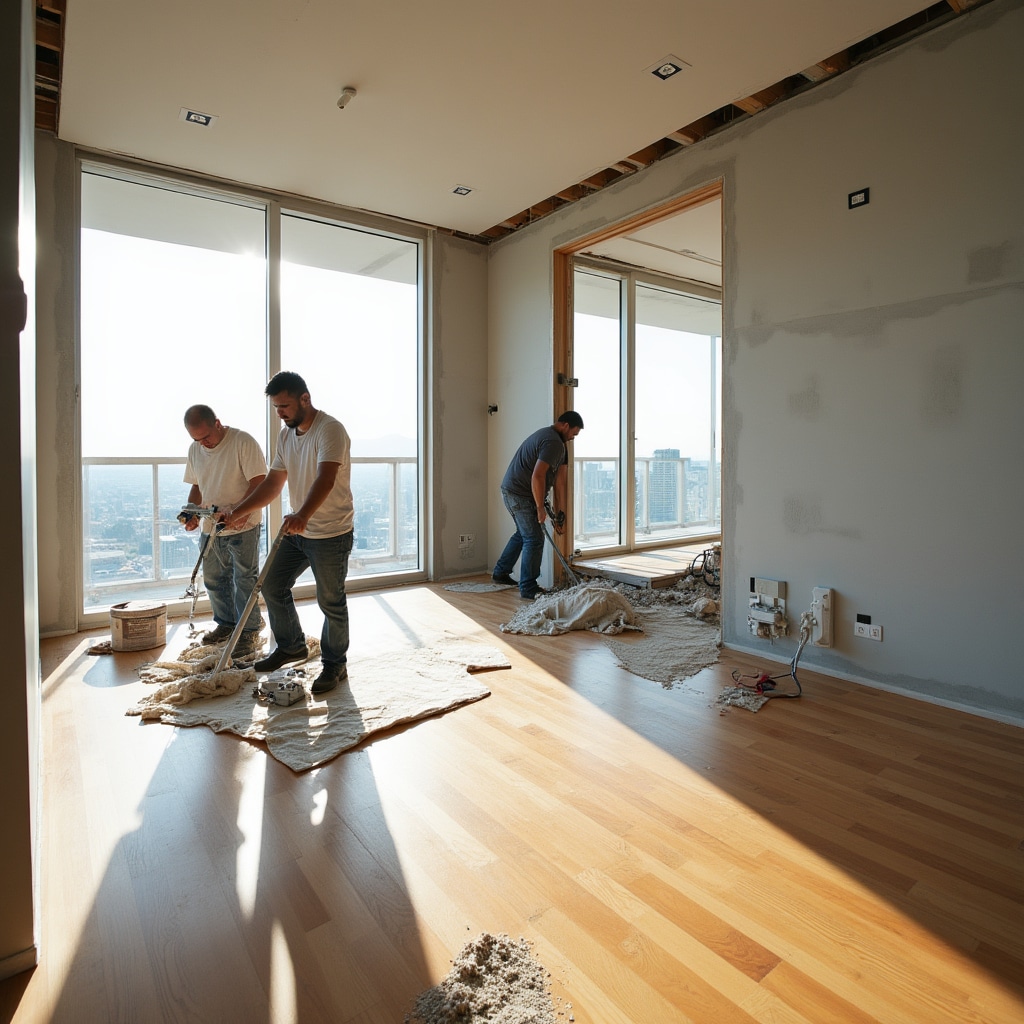 Interior finishing and detail work documentation