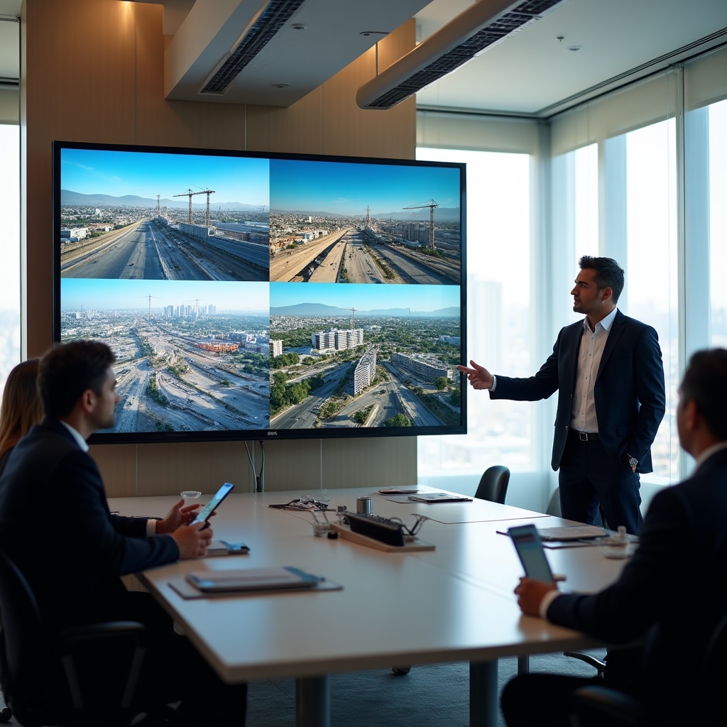 Visual content presentation for investor communication